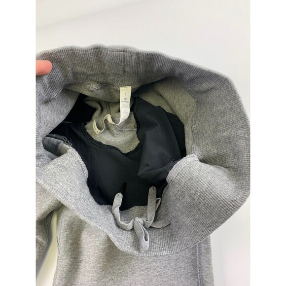 Lululemon Cross Cut Jogger Sweatpants Heathered Medium Gray Drawstring Men Small - Picture 12 of 16